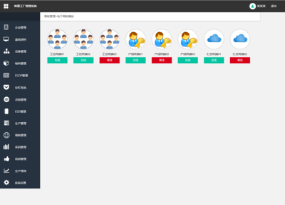 智慧工廠后臺系統原型